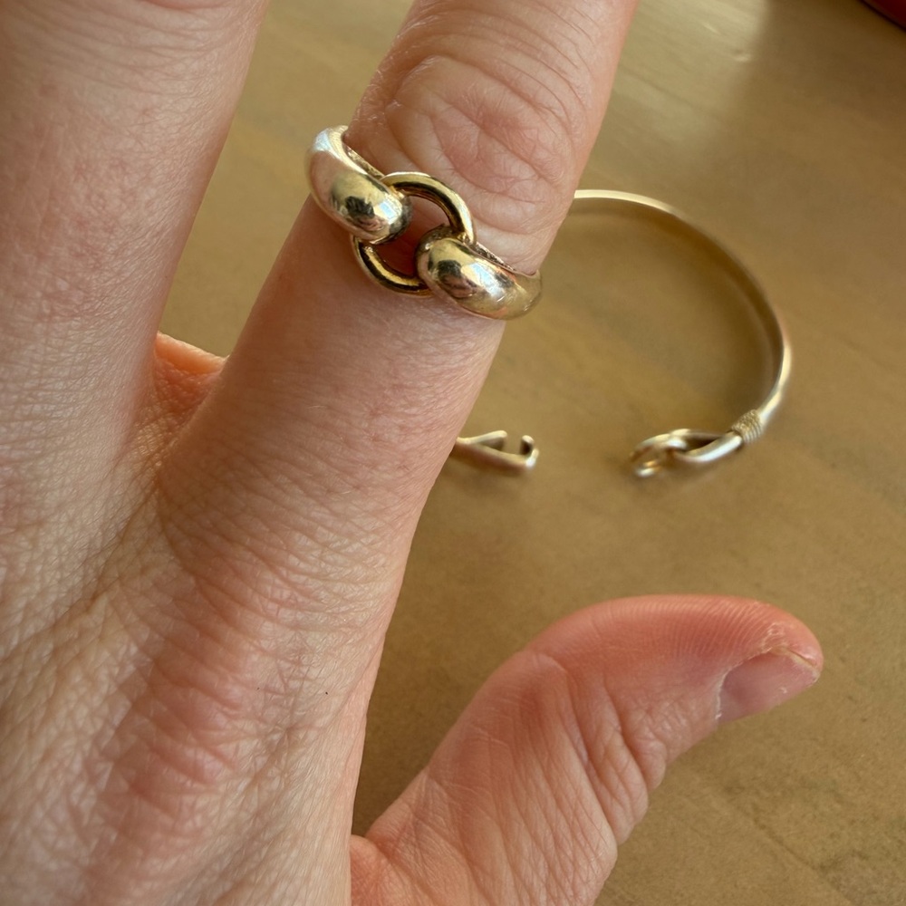 Cape Cod Silver Bracelet And Ring Set - image 4